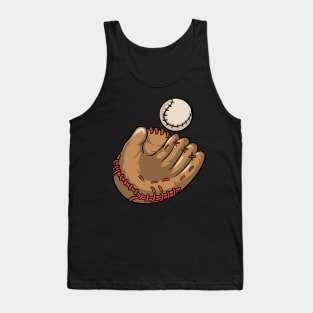 Baseball Glove Baseball Player Tank Top